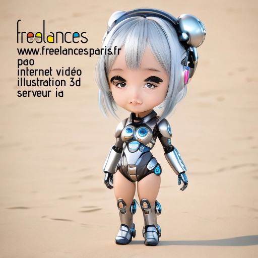 Pao mise en page internet vidéo illustration 3d serveur IA générative AI freelance paris studio de création magazines QUER2610